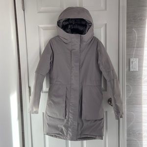 Lululemon Winter Warrior Parka, dark chrome, women’s size 8
